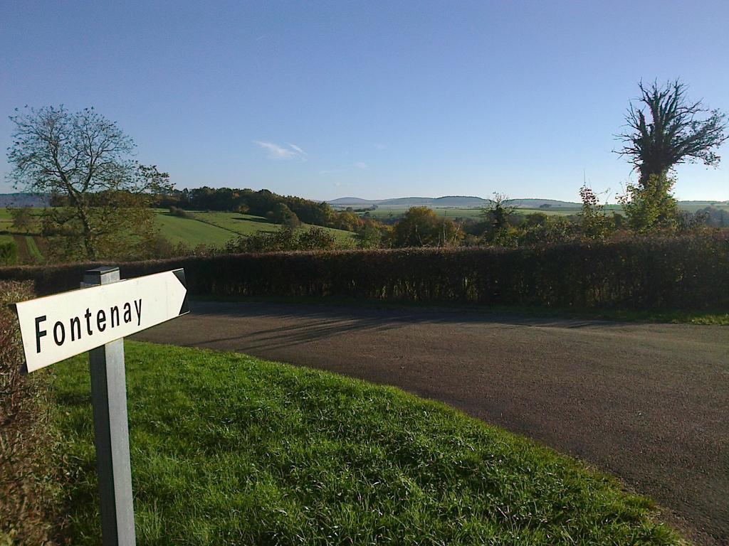 Fontenay-près-Vézelay Au Cheval Bleu B&B 외부 사진